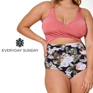 Everyday Sunday Peaceful Floral Wrap One Piece